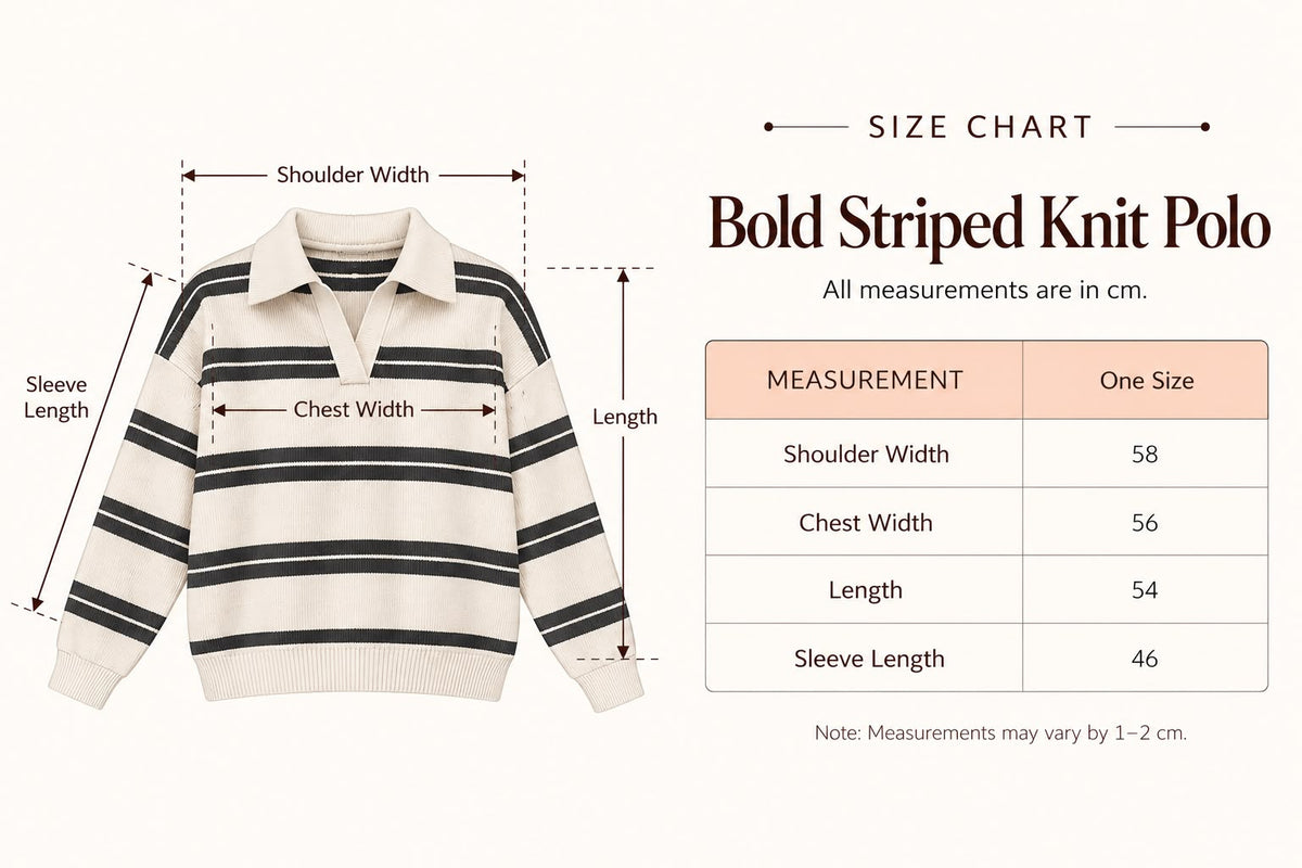 Bold Striped Polo Sweater in Brown x Grey