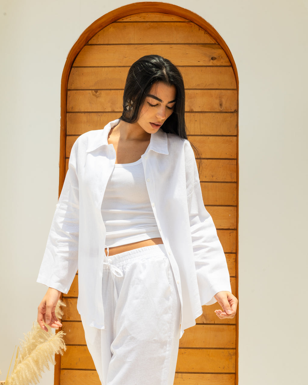 Linen Shirt In White