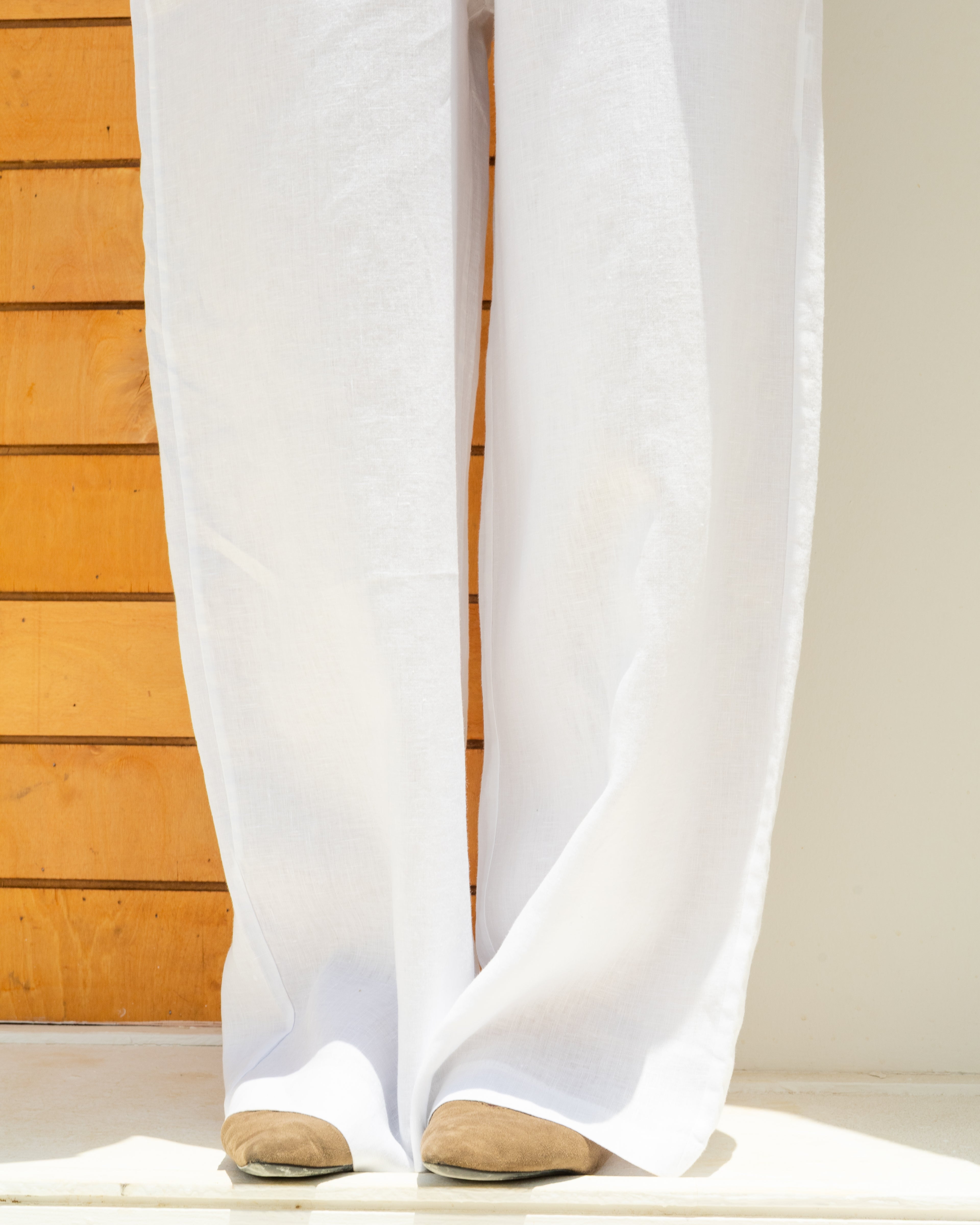 Linen Pants In White