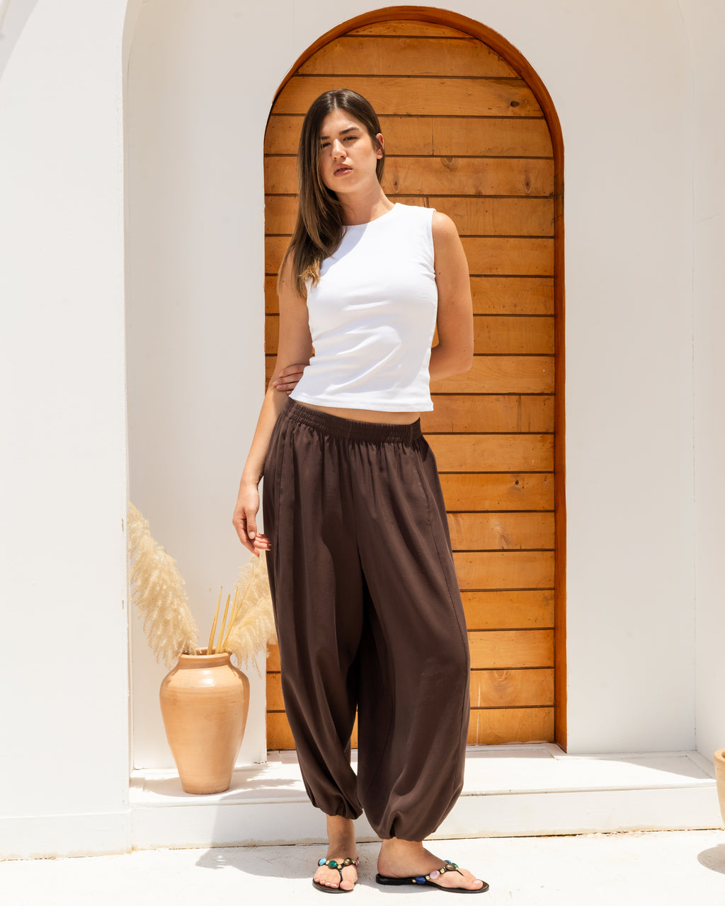 Balloon Pants In Brown