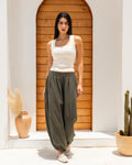 Balloon Pants In Olive