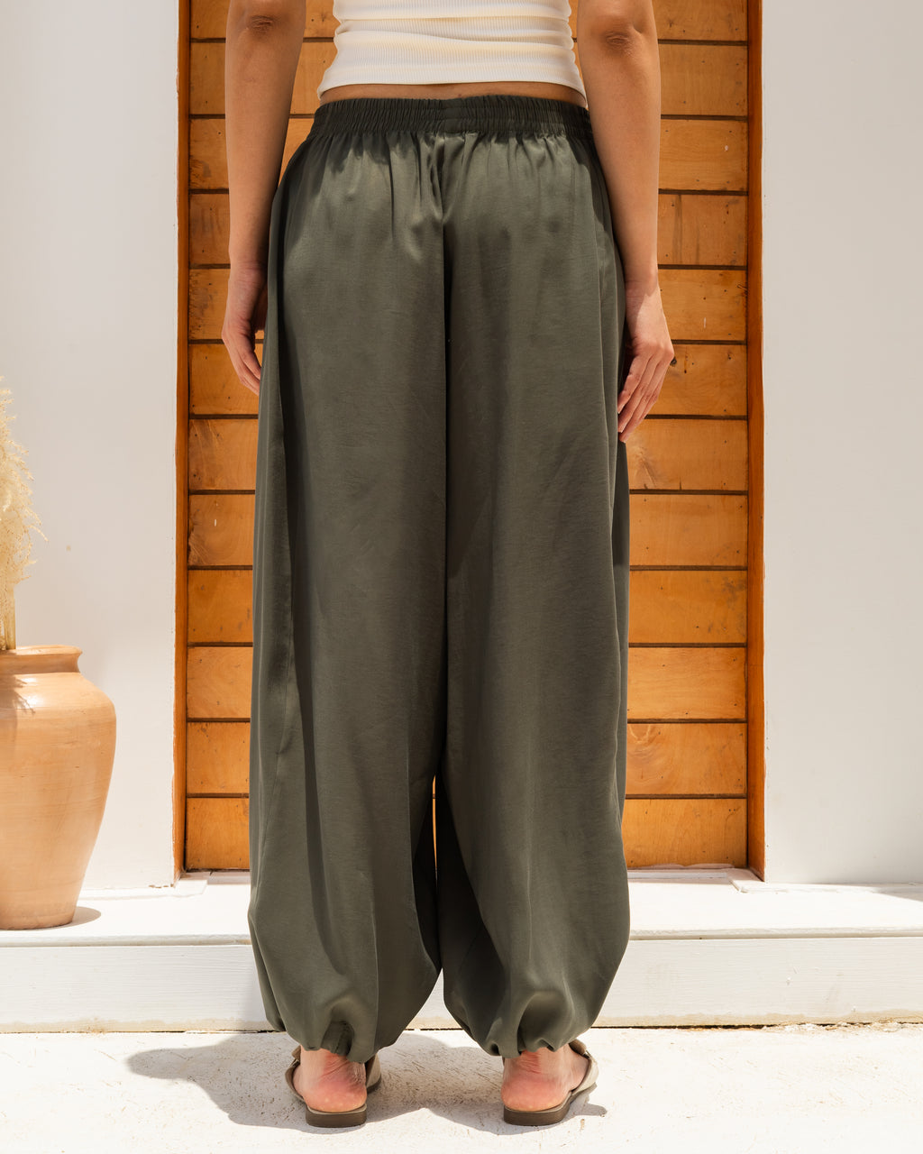 Balloon Pants In Olive