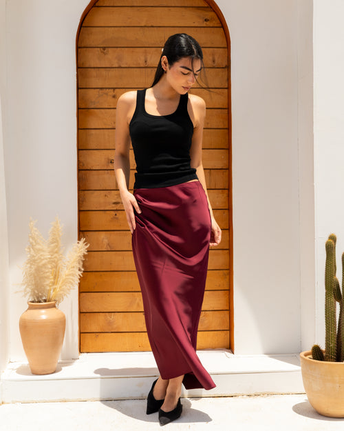 Satin Skirt