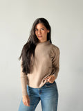 Round Neck Sweater in Beige