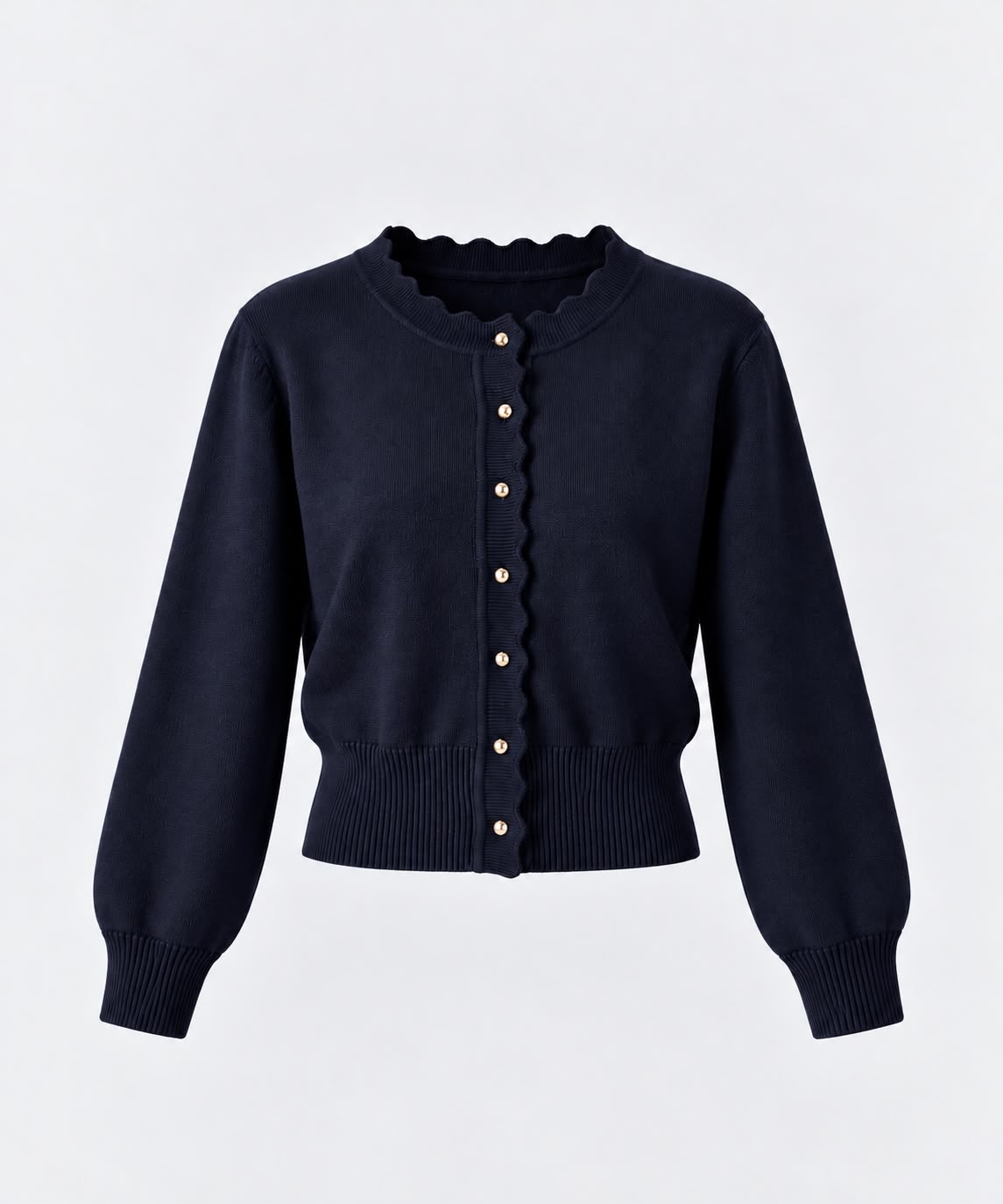 Soft Knit Cardigan in Navy Blue